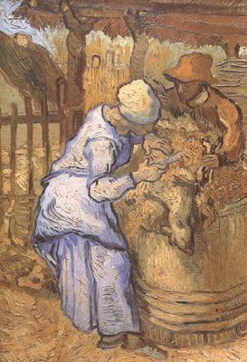 Vincent Van Gogh The Sheep-Shearers (nn04) Spain oil painting art